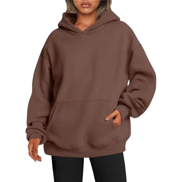 Womens Hoodies Oversized Sweatshirts Pullover Fleece Sweaters Winter Fall Outfit - Picture 8 of 8